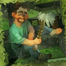 Minecraft inspired fanart