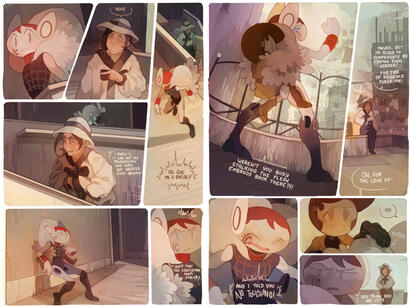 Page example of original comic 'Papercut'