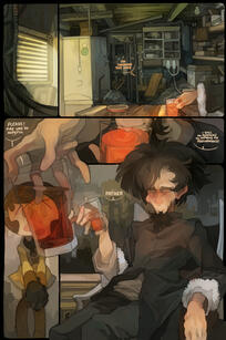 Page example of original comic 'Papercut'