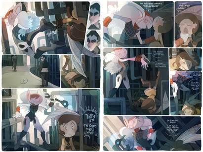 Page example of original comic 'Papercut'