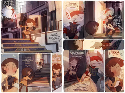 Page example of original comic 'Papercut'Page example of original comic 'Papercut'