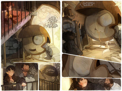 Page example of original comic 'Papercut'