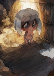 Official art for a 'Four Souls' promotional card (https://foursouls.com/cards/p-eden_3/ )